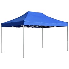 vidaXL Gazebo Professionale Pieghevole Alluminio 4,5x3 m Blu