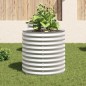vidaXL Letto Rialzato Giardino 80x80x81 cm in Acciaio Zincato Argento vidaXL Letto Rialzato Giardino 80x80x81 cm in Acciaio Zincato Argento