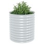 vidaXL Letto Rialzato Giardino 80x80x81 cm in Acciaio Zincato Argento vidaXL Letto Rialzato Giardino 80x80x81 cm in Acciaio Zincato Argento