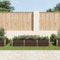 vidaXL Letto Rialzato Giardino Marrone 240x80x45 cm in Acciaio Zincato vidaXL Letto Rialzato Giardino Marrone 240x80x45 cm in Acciaio Zincato