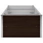 vidaXL Letto Rialzato Giardino Marrone 240x80x45 cm in Acciaio Zincato vidaXL Letto Rialzato Giardino Marrone 240x80x45 cm in Acciaio Zincato