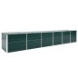 vidaXL Letto Rialzato da Giardino Acciaio Zincato 480x80x77 cm Verde vidaXL Letto Rialzato da Giardino Acciaio Zincato 480x80x77 cm Verde