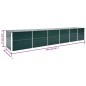 vidaXL Letto Rialzato da Giardino Acciaio Zincato 480x80x77 cm Verde vidaXL Letto Rialzato da Giardino Acciaio Zincato 480x80x77 cm Verde