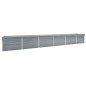 vidaXL Letto Rialzato Giardino in Acciaio Zincato 600x80x77 cm Grigio vidaXL Letto Rialzato Giardino in Acciaio Zincato 600x80x77 cm Grigio