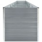 vidaXL Letto Rialzato Giardino in Acciaio Zincato 600x80x77 cm Grigio vidaXL Letto Rialzato Giardino in Acciaio Zincato 600x80x77 cm Grigio