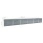 vidaXL Letto Rialzato Giardino in Acciaio Zincato 600x80x77 cm Grigio vidaXL Letto Rialzato Giardino in Acciaio Zincato 600x80x77 cm Grigio