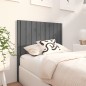 vidaXL Testiera per Letto Grigia 95,5x4x100 cm Legno Massello di Pino vidaXL Testiera per Letto Grigia 95,5x4x100 cm Legno Massello di Pino