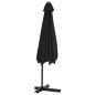 vidaXL Ombrellone da Esterni con Palo in Acciaio 300 cm Nero vidaXL Ombrellone da Esterni con Palo in Acciaio 300 cm Nero