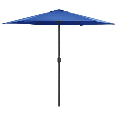 vidaXL Ombrellone da Giardino con Palo in Alluminio 270x246 cm Azzurro