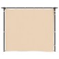 vidaXL Gazebo con Tende 3x6 cm Crema in Acciaio
