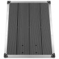 vidaXL Piatto Doccia da Esterni in WPC e Acciaio Inox 80x62 cm Grigio
