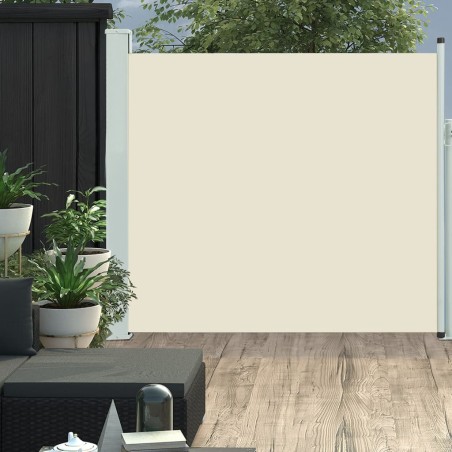 vidaXL Tenda Laterale Retrattile per Patio 170x300 cm Crema