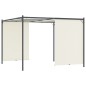 vidaXL Pergola con Tetto Regolabile Bianco Crema 3x3 m in Acciaio vidaXL Pergola con Tetto Regolabile Bianco Crema 3x3 m in Acciaio