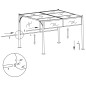 vidaXL Pergola con Tetto Regolabile Bianco Crema 3x3 m in Acciaio vidaXL Pergola con Tetto Regolabile Bianco Crema 3x3 m in Acciaio