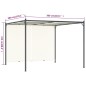 vidaXL Pergola con Tetto Regolabile Bianco Crema 3x3 m in Acciaio vidaXL Pergola con Tetto Regolabile Bianco Crema 3x3 m in Acciaio