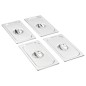 Coperchi per Teglie GN 1/3 4 pz in Acciaio Inox Coperchi per Teglie GN 1/3 4 pz in Acciaio Inox