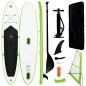 vidaXL Set Tavola Gonfiabile da SUP con Vela Verde e Bianco vidaXL Set Tavola Gonfiabile da SUP con Vela Verde e Bianco