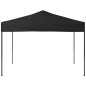 vidaXL Tenda per Feste Pieghevole Nera 3x3 m
