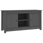 Mobile Porta TV Grigio 103x36,5x52 cm in Legno Massello di Pino Mobile Porta TV Grigio 103x36,5x52 cm in Legno Massello di Pino