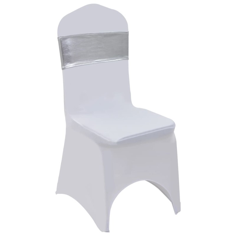 vidaXL Nastri Ornamentali per Sedie 25pz con Fibbia Diamantata Argento vidaXL Nastri Ornamentali per Sedie 25pz con Fibbia Diamantata Argento