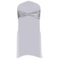vidaXL Nastri Ornamentali per Sedie 25pz con Fibbia Diamantata Argento vidaXL Nastri Ornamentali per Sedie 25pz con Fibbia Diamantata Argento