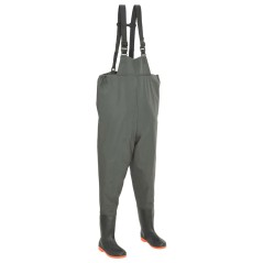 vidaXL Pantaloni Impermeabili con Stivali Verdi Taglia 44