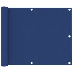 vidaXL Paravento da Balcone Blu 75x600 cm in Tessuto Oxford