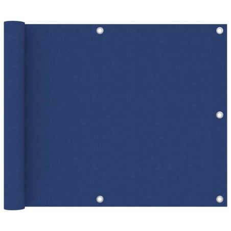 vidaXL Paravento da Balcone Blu 75x600 cm in Tessuto Oxford