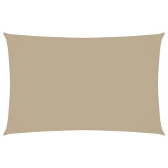 vidaXL Parasole a Vela Oxford Rettangolare 2,5x5 m Beige