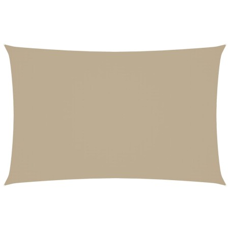 vidaXL Parasole a Vela Oxford Rettangolare 2,5x5 m Beige