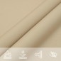 vidaXL Parasole a Vela Oxford Rettangolare 3x4,5 m Beige vidaXL Parasole a Vela Oxford Rettangolare 3x4,5 m Beige