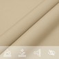 vidaXL Parasole a Vela Oxford Rettangolare 4x5 m Beige vidaXL Parasole a Vela Oxford Rettangolare 4x5 m Beige