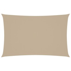 vidaXL Parasole a Vela Oxford Rettangolare 4x7 m Beige