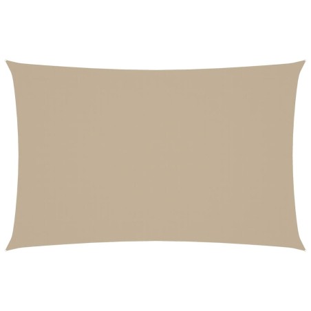 vidaXL Parasole a Vela Oxford Rettangolare 4x7 m Beige