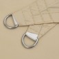 vidaXL Parasole a Vela Oxford Rettangolare 4x7 m Beige