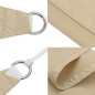 vidaXL Parasole a Vela Oxford Rettangolare 4x7 m Beige