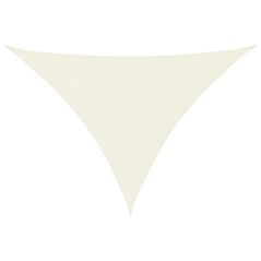 vidaXL Parasole a Vela Oxford Triangolare 3x3x4,24 m Crema
