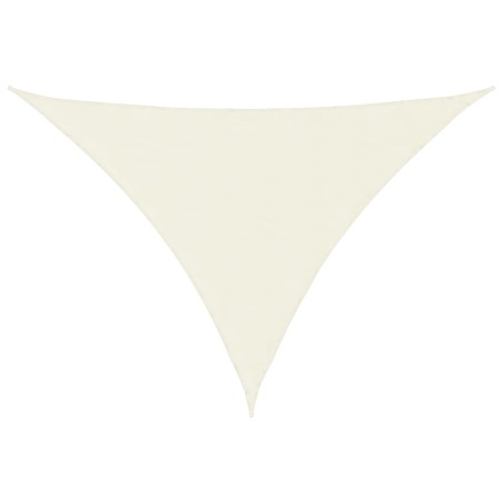 vidaXL Parasole a Vela Oxford Triangolare 3x3x4,24 m Crema