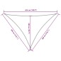 vidaXL Parasole a Vela Oxford Triangolare 3x3x4,24 m Crema vidaXL Parasole a Vela Oxford Triangolare 3x3x4,24 m Crema