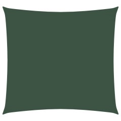 vidaXL Parasole a Vela in Tela Oxford Quadrato 4,5x4,5 m Verde Scuro
