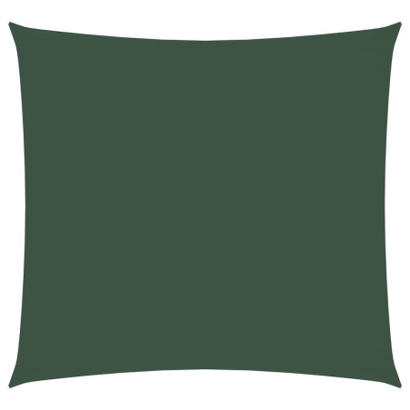 vidaXL Parasole a Vela in Tela Oxford Quadrato 4,5x4,5 m Verde Scuro