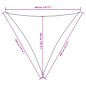 vidaXL Parasole a Vela Oxford Triangolare 4x4x4 m Blu vidaXL Parasole a Vela Oxford Triangolare 4x4x4 m Blu