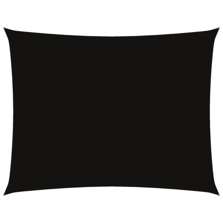vidaXL Parasole a Vela Oxford Rettangolare 3x4 m Nero