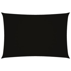 vidaXL Parasole a Vela Oxford Rettangolare 3x5 m Nero