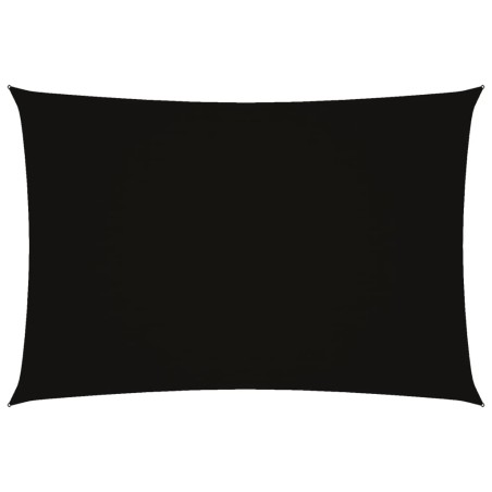 vidaXL Parasole a Vela Oxford Rettangolare 3x5 m Nero