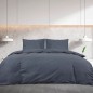 vidaXL Set Copripiumino Antracite 140x200 cm in Microfibra Leggera vidaXL Set Copripiumino Antracite 140x200 cm in Microfibra Leggera