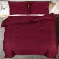 vidaXL Set Copripiumino Bordeaux 200x200 cm in Microfibra Leggera vidaXL Set Copripiumino Bordeaux 200x200 cm in Microfibra Leggera