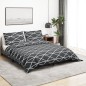 vidaXL Set Copripiumino Grigio 140x200 cm in Cotone vidaXL Set Copripiumino Grigio 140x200 cm in Cotone