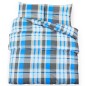 vidaXL Set Copripiumino Blu e Grigio 200x220 cm in Cotone vidaXL Set Copripiumino Blu e Grigio 200x220 cm in Cotone
