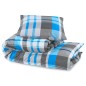 vidaXL Set Copripiumino Blu e Grigio 200x220 cm in Cotone vidaXL Set Copripiumino Blu e Grigio 200x220 cm in Cotone